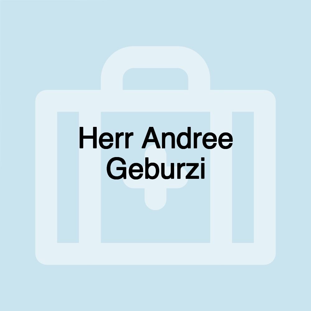 Herr Andree Geburzi