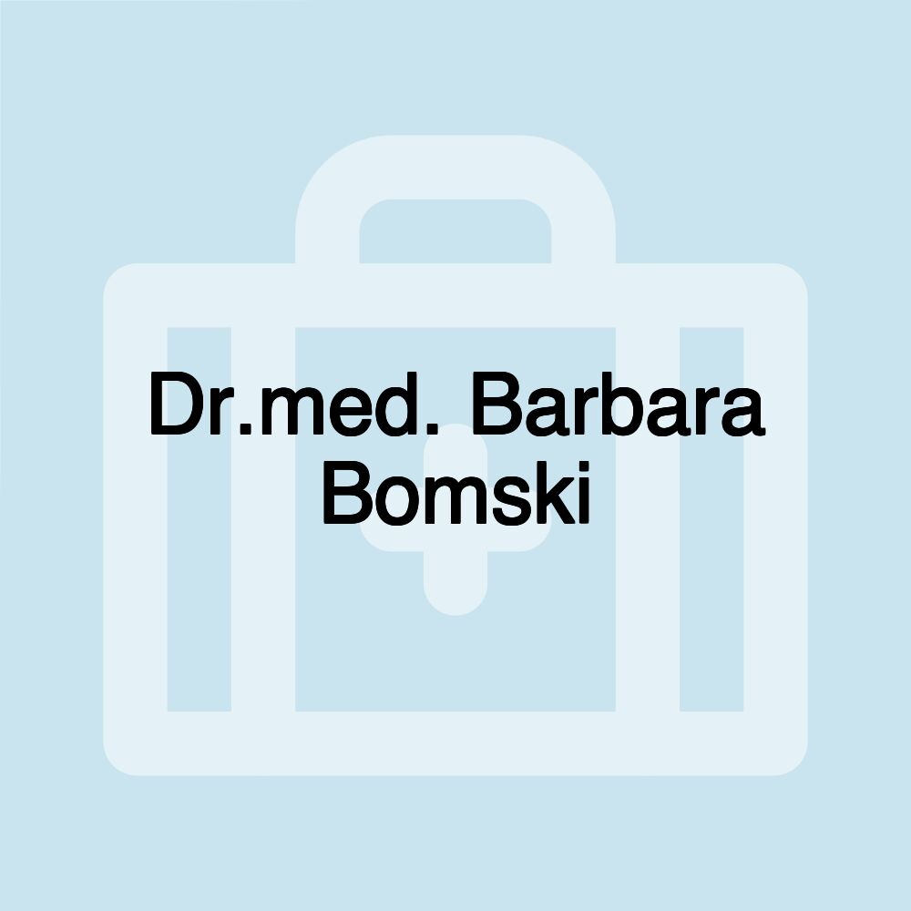 Dr.med. Barbara Bomski