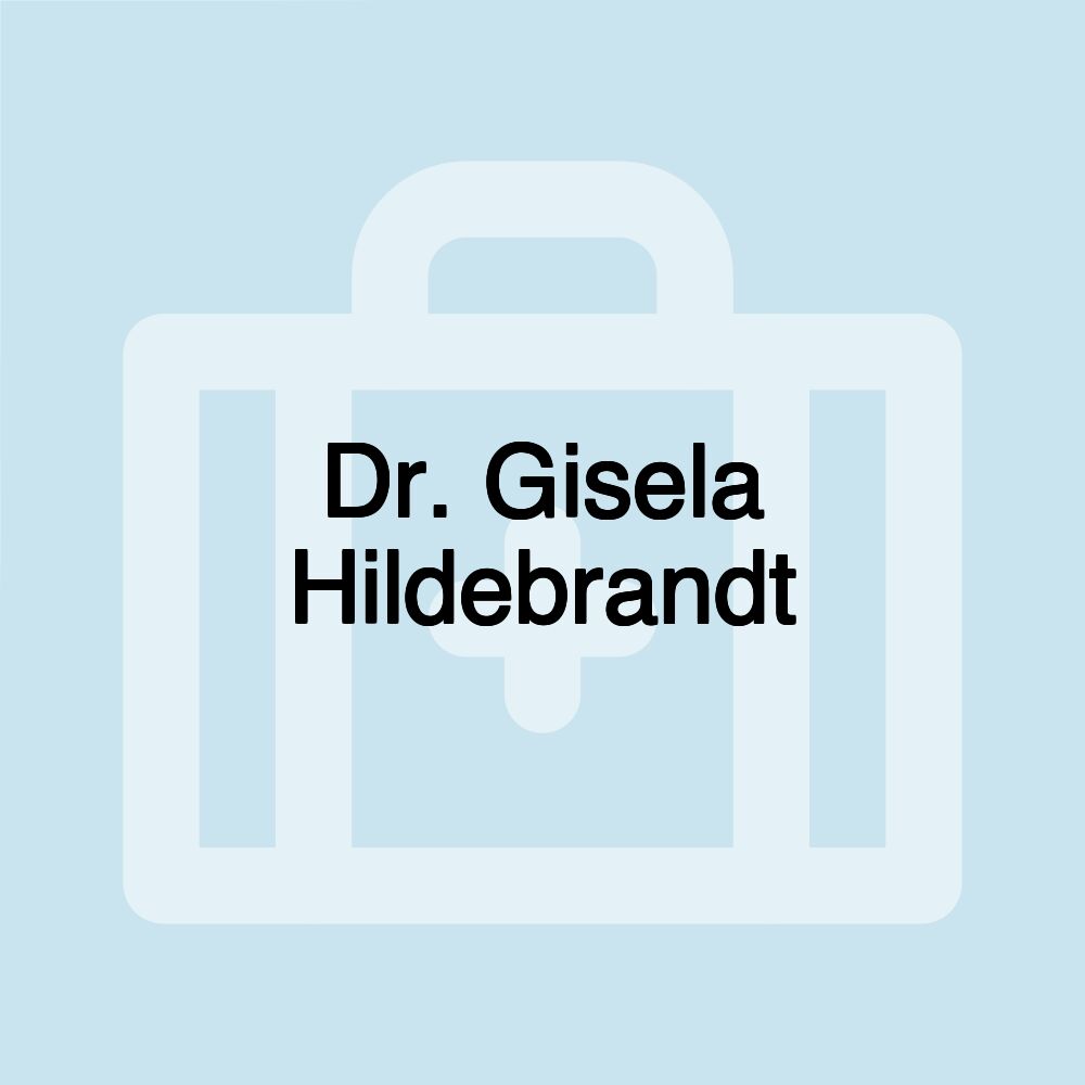 Dr. Gisela Hildebrandt