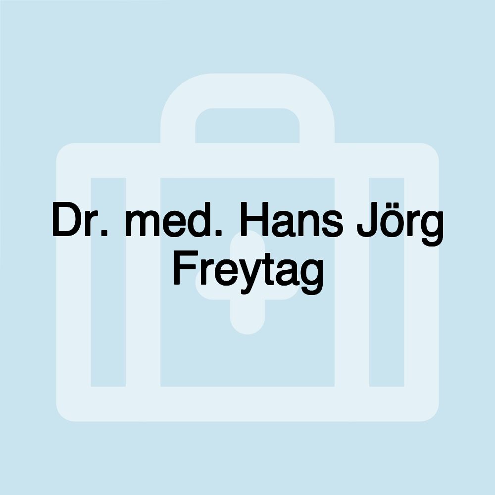 Dr. med. Hans Jörg Freytag