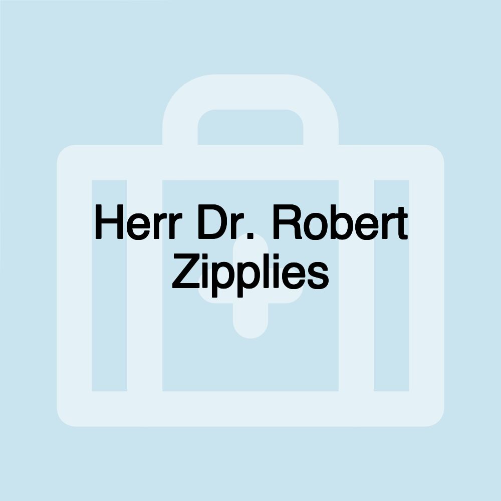 Herr Dr. Robert Zipplies