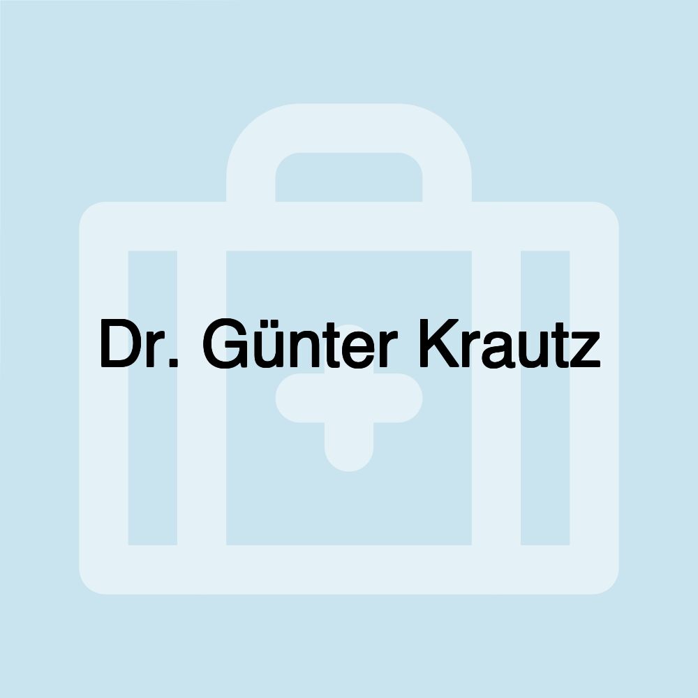 Dr. Günter Krautz