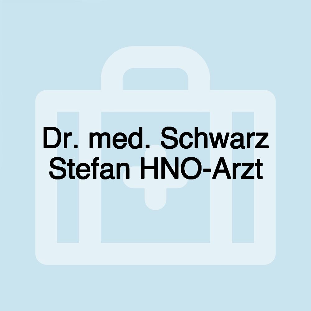 Dr. med. Schwarz Stefan HNO-Arzt