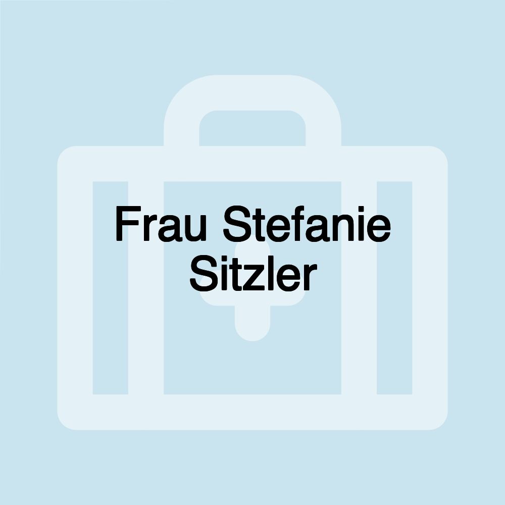 Frau Stefanie Sitzler