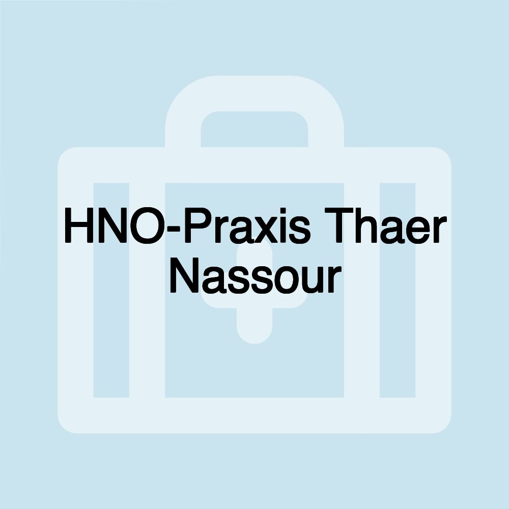 HNO-Praxis Thaer Nassour