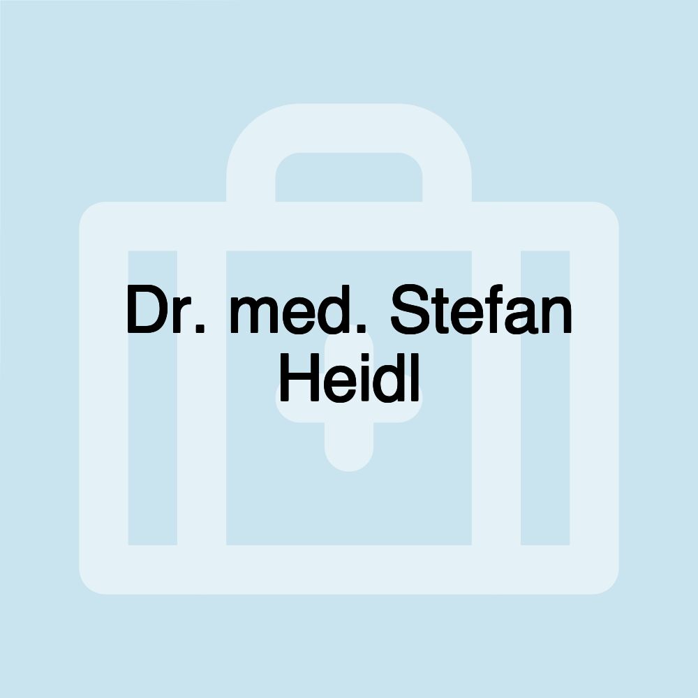 Dr. med. Stefan Heidl