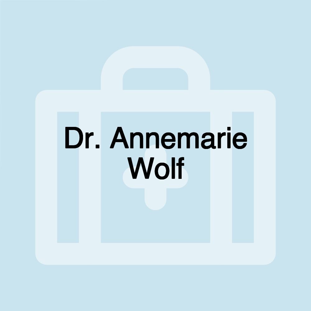 Dr. Annemarie Wolf