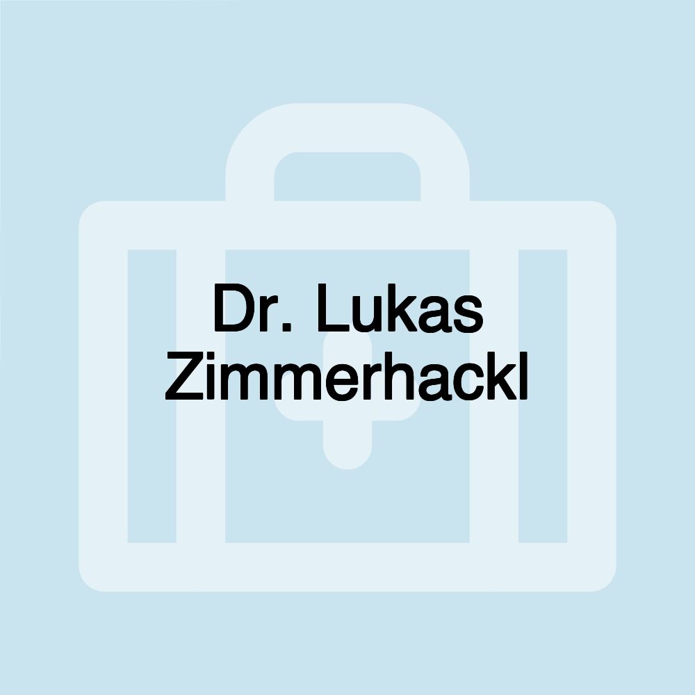 Dr. Lukas Zimmerhackl