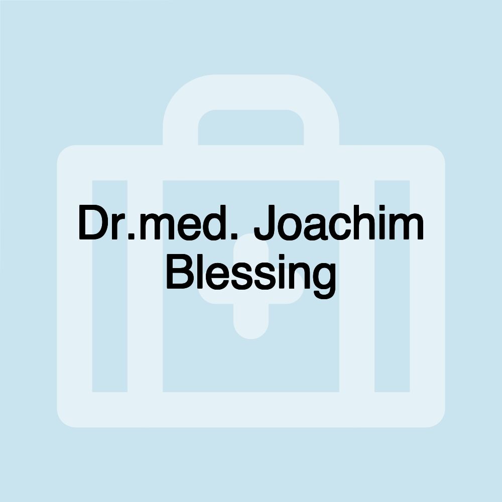 Dr.med. Joachim Blessing