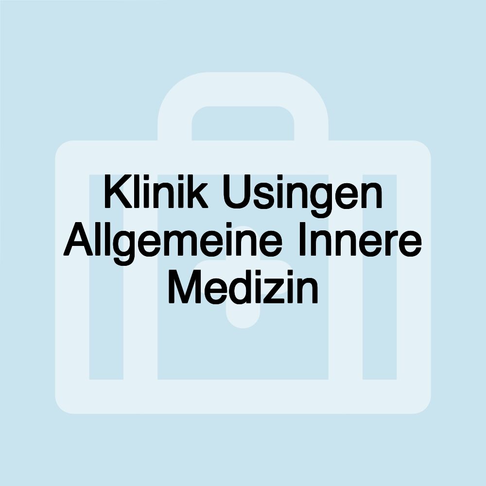 Klinik Usingen Allgemeine Innere Medizin