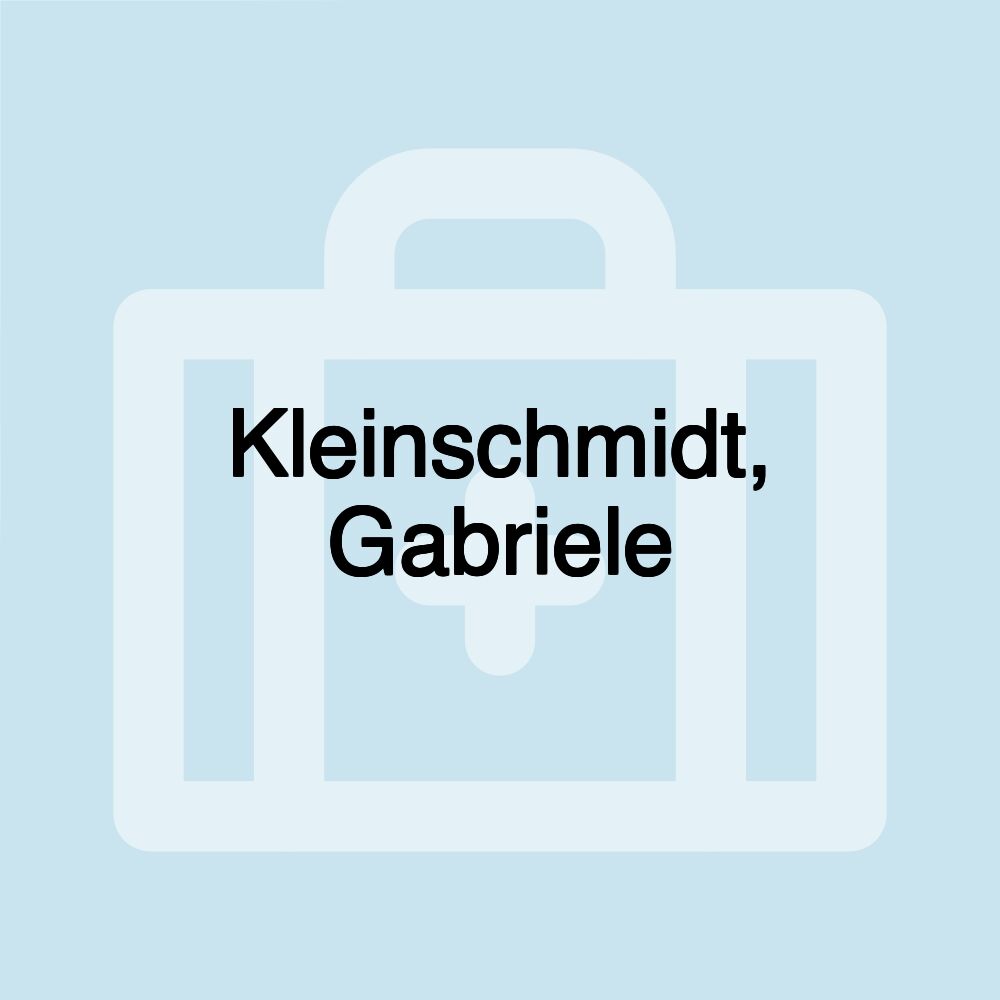 Kleinschmidt, Gabriele