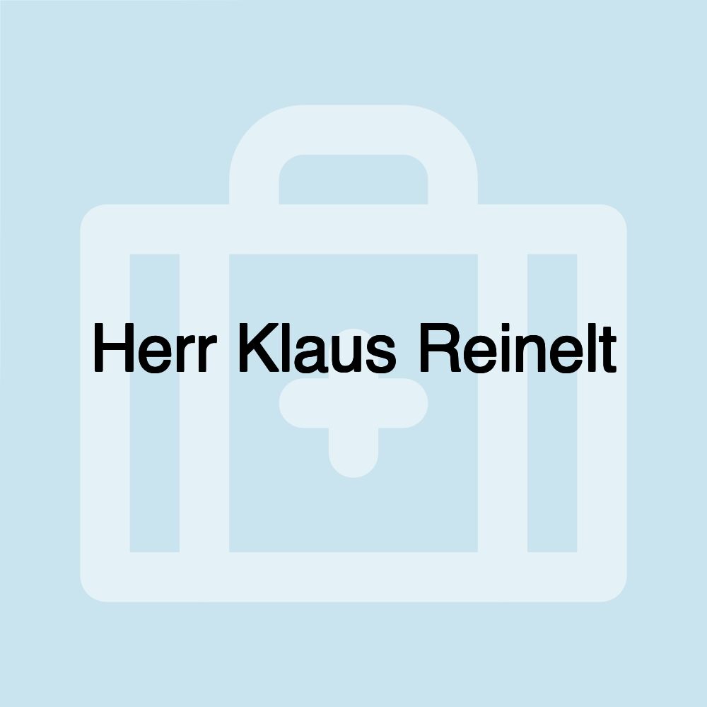 Herr Klaus Reinelt