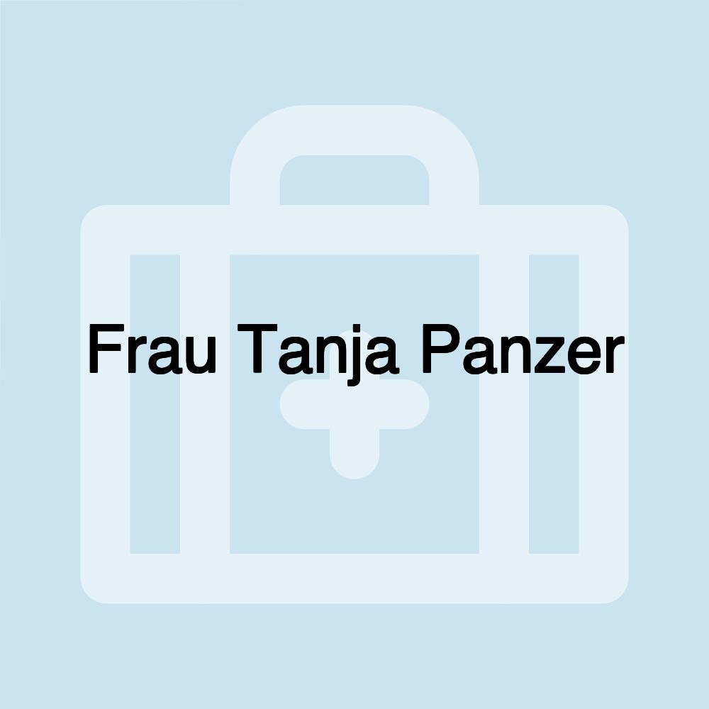 Frau Tanja Panzer