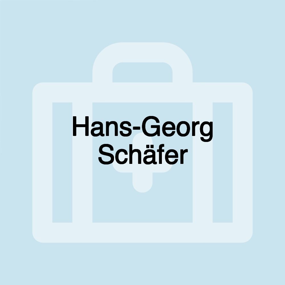 Hans-Georg Schäfer