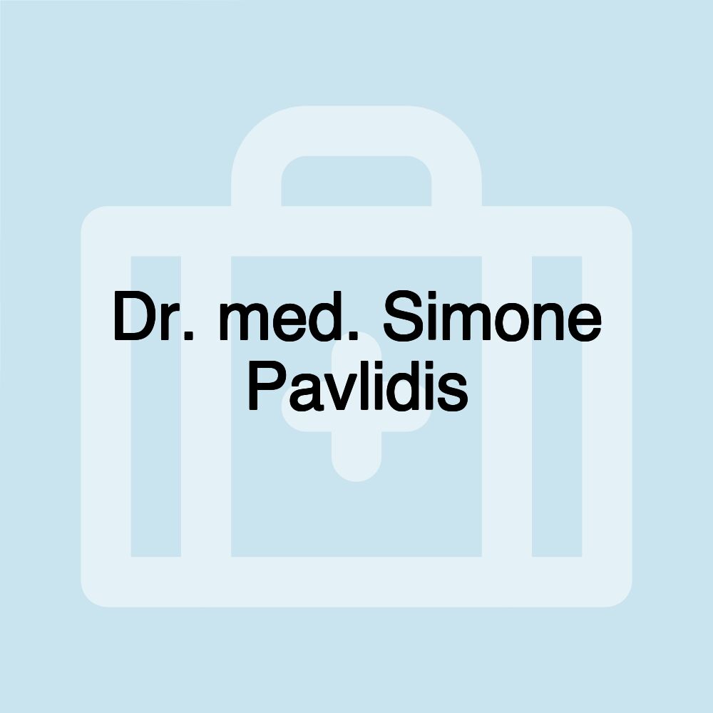 Dr. med. Simone Pavlidis