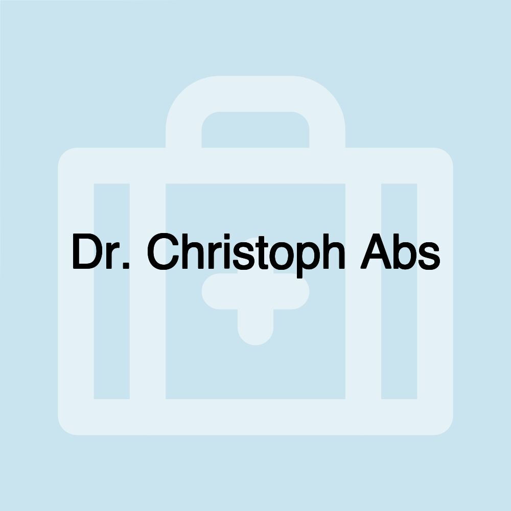 Dr. Christoph Abs