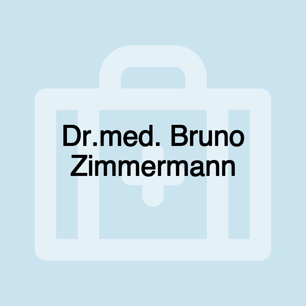 Dr.med. Bruno Zimmermann