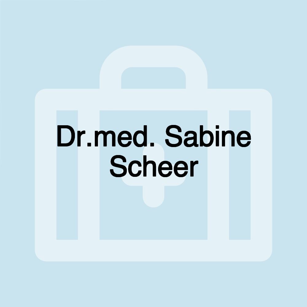 Dr.med. Sabine Scheer