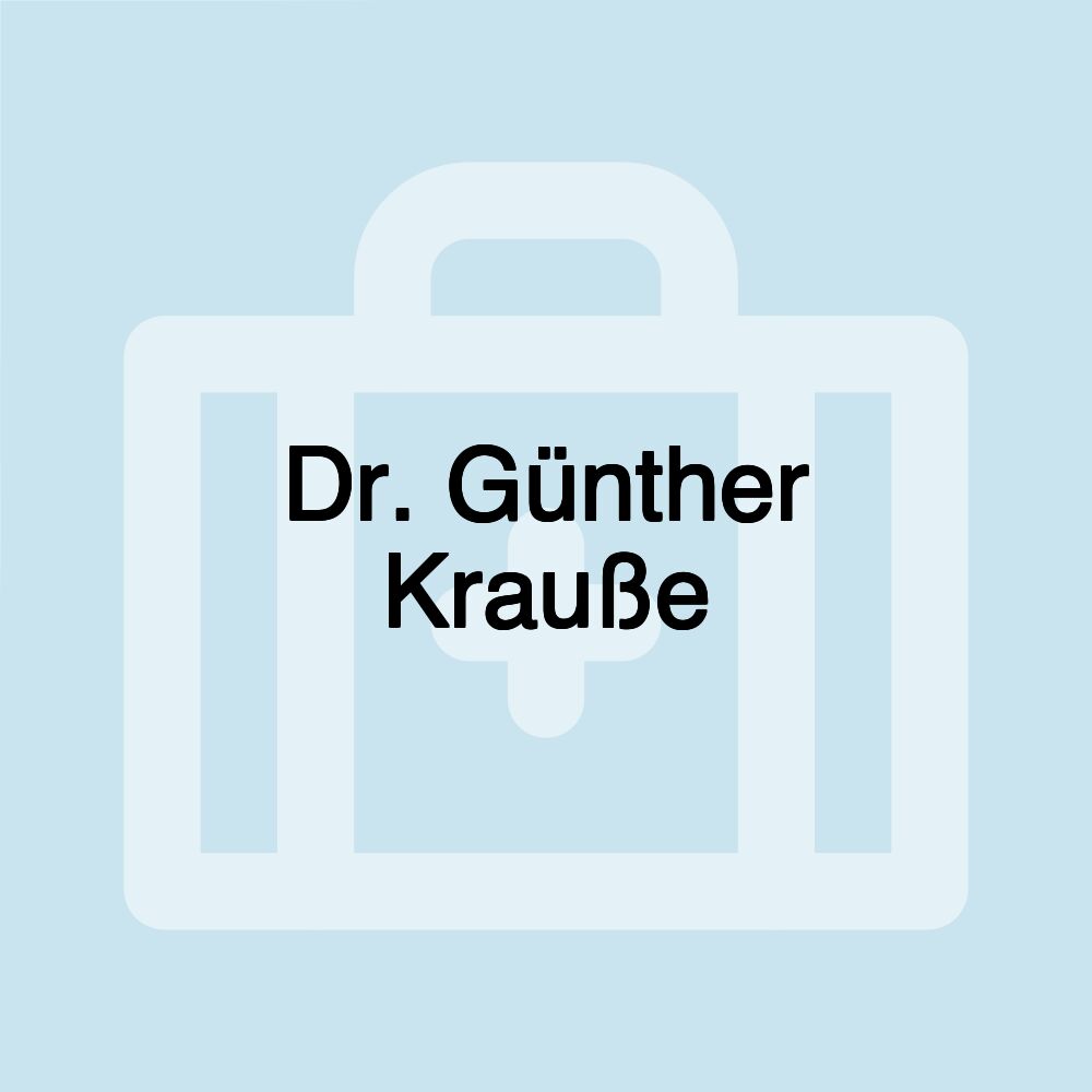 Dr. Günther Krauße