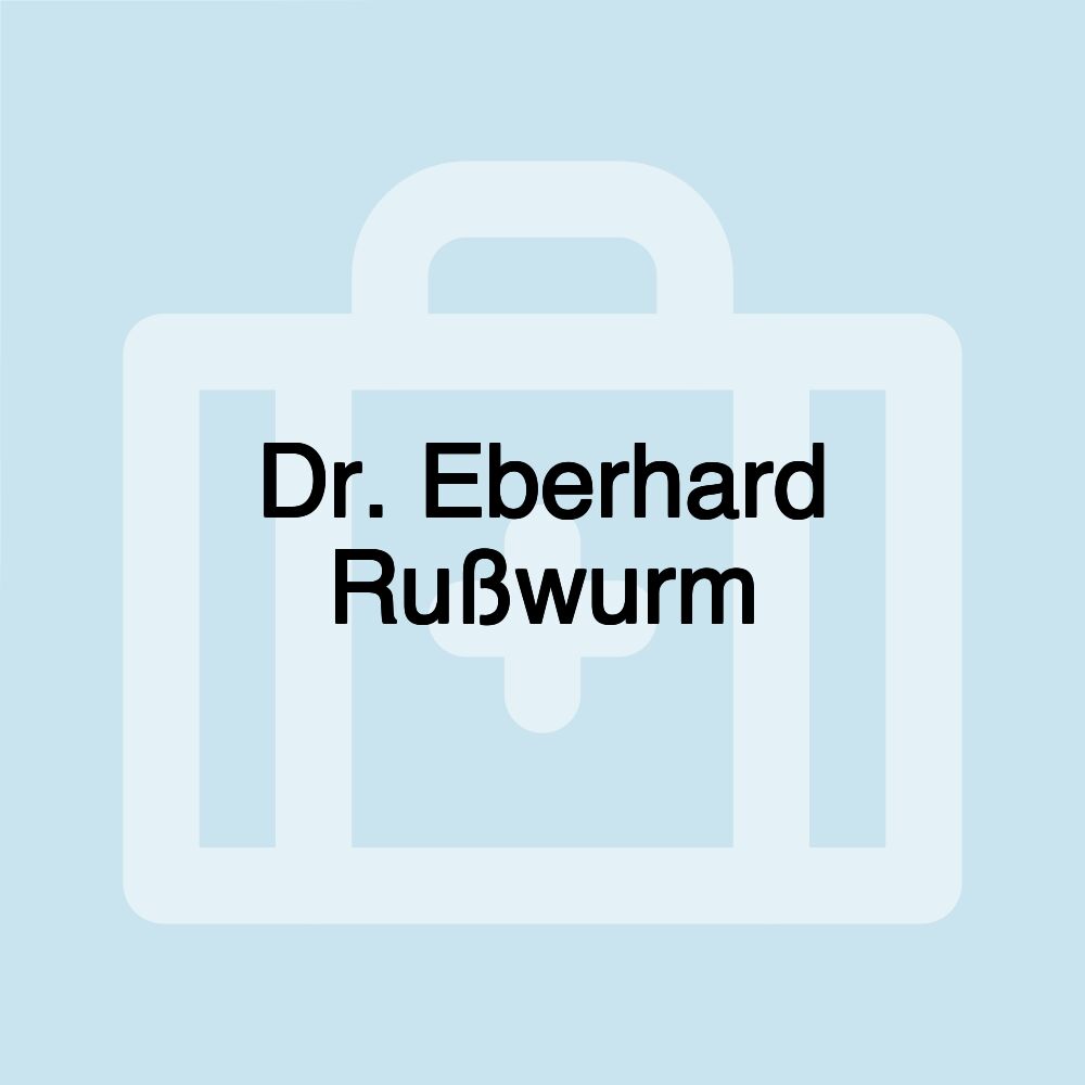 Dr. Eberhard Rußwurm