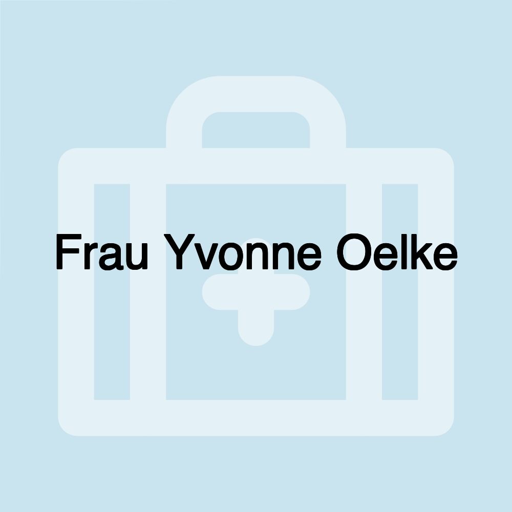 Frau Yvonne Oelke