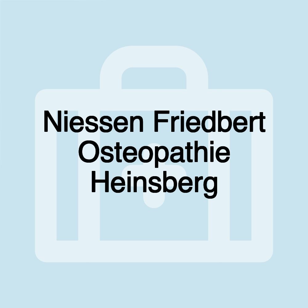 Niessen Friedbert Osteopathie Heinsberg