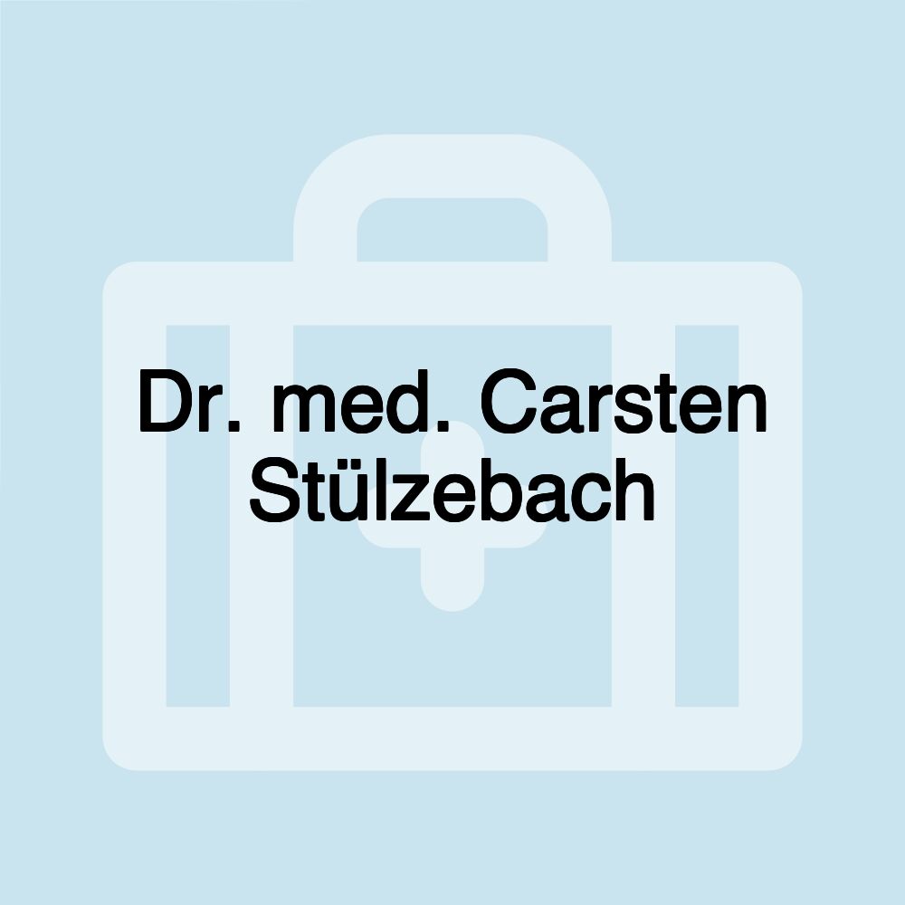 Dr. med. Carsten Stülzebach