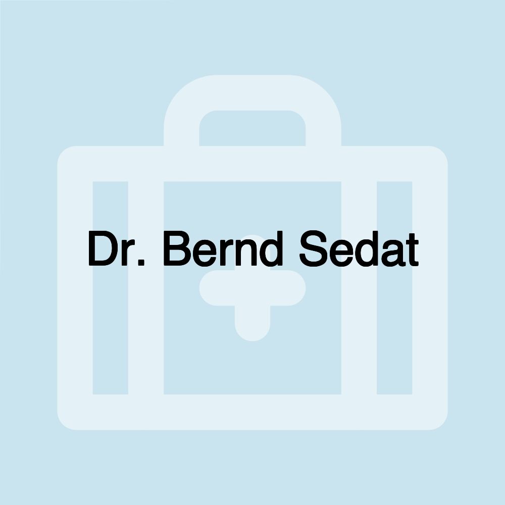 Dr. Bernd Sedat