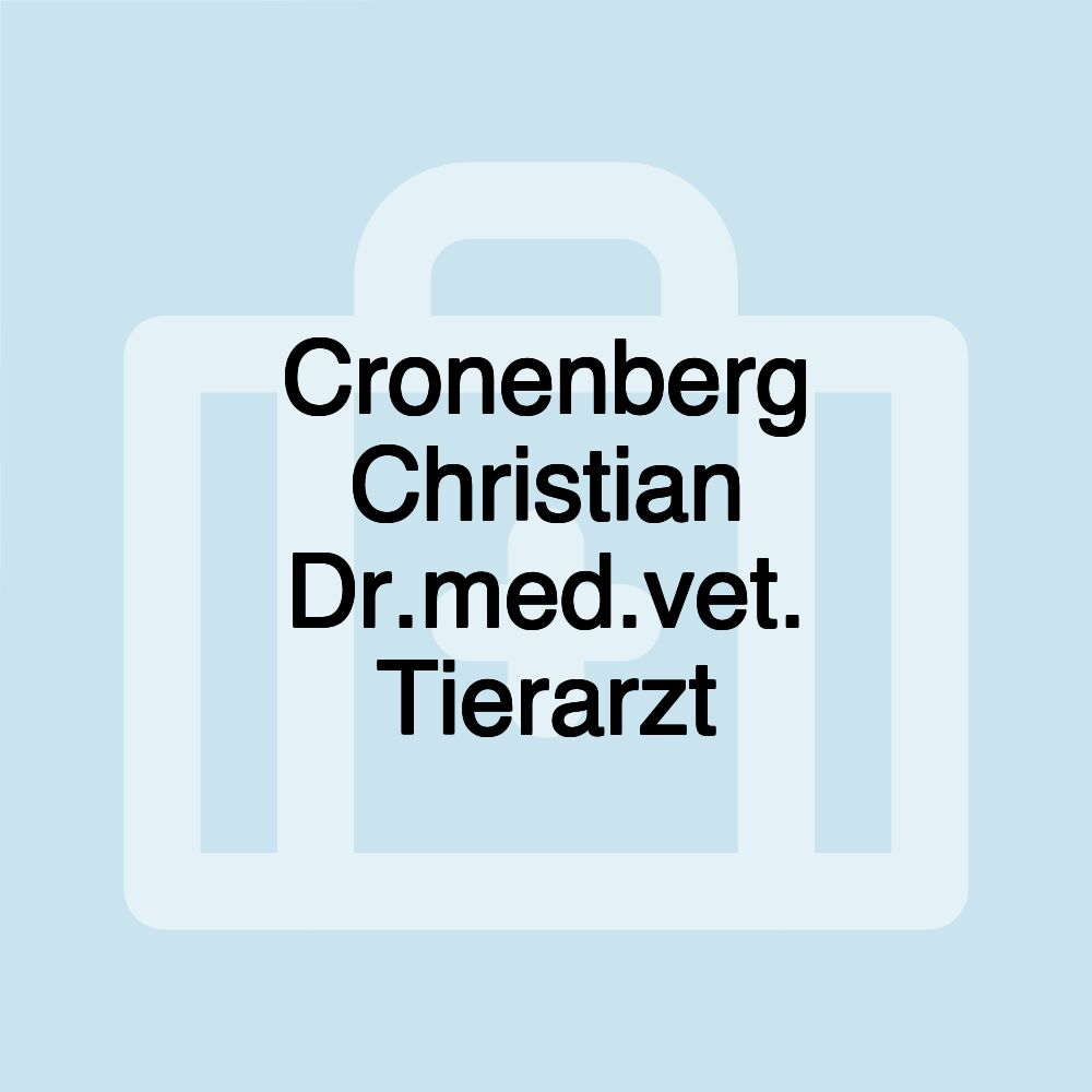 Cronenberg Christian Dr.med.vet. Tierarzt