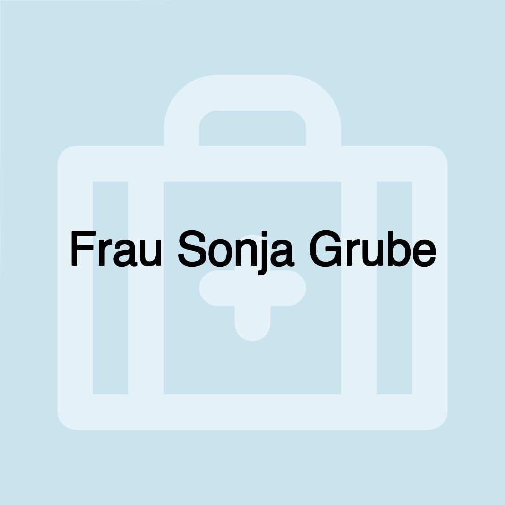 Frau Sonja Grube