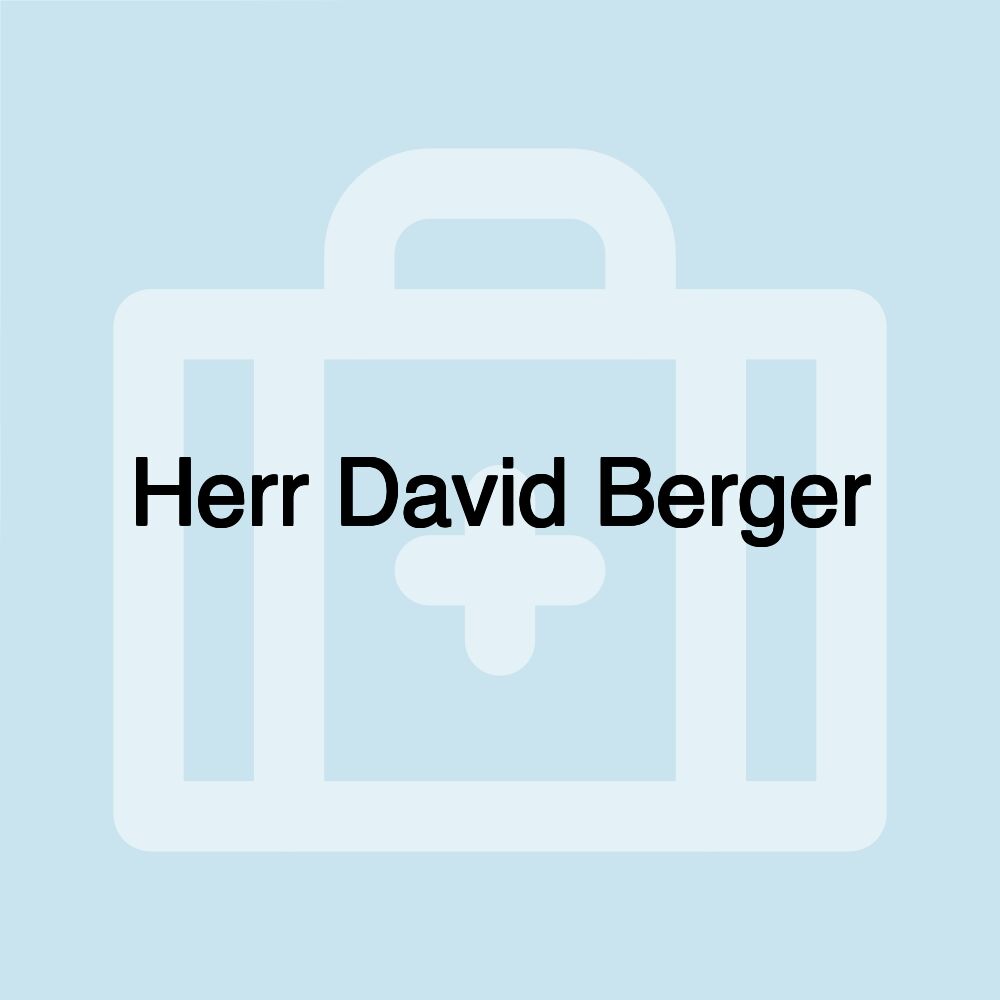 Herr David Berger