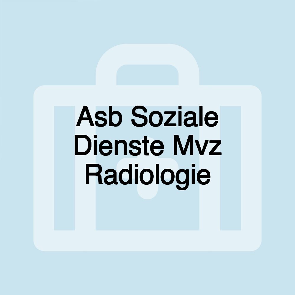 Asb Soziale Dienste Mvz Radiologie