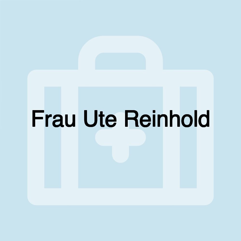 Frau Ute Reinhold