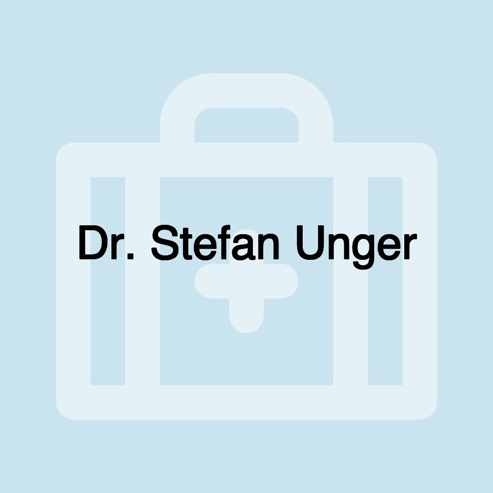 Dr. Stefan Unger