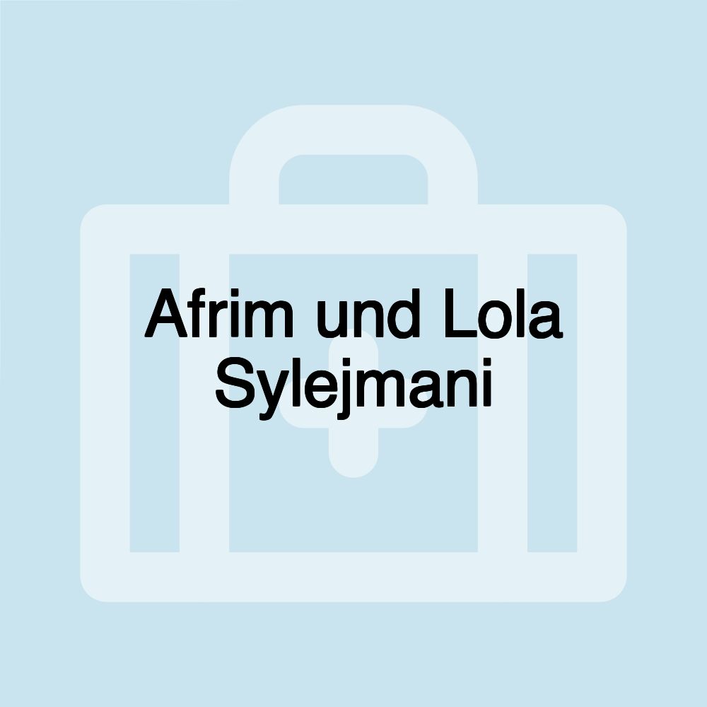 Afrim und Lola Sylejmani