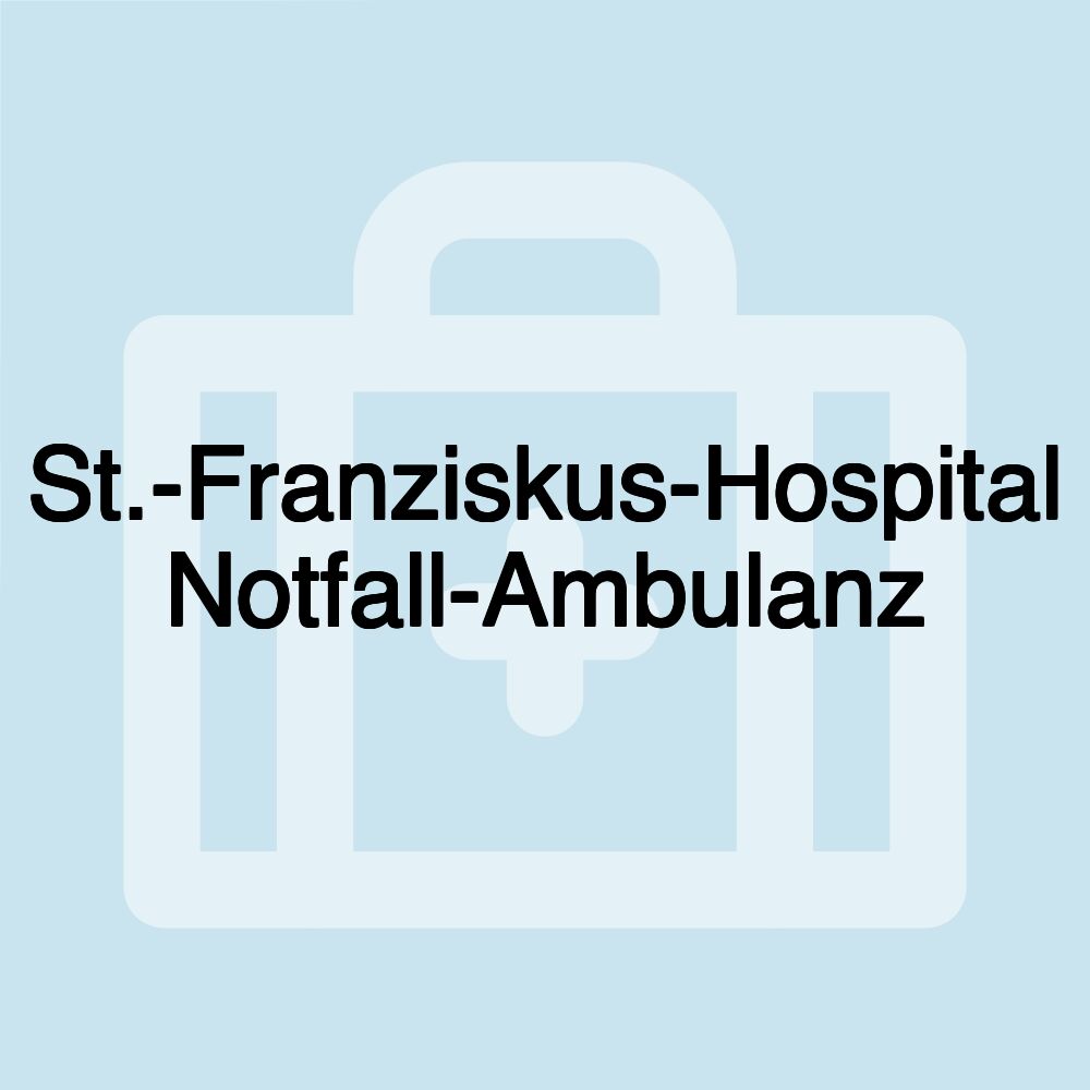 St.-Franziskus-Hospital Notfall-Ambulanz