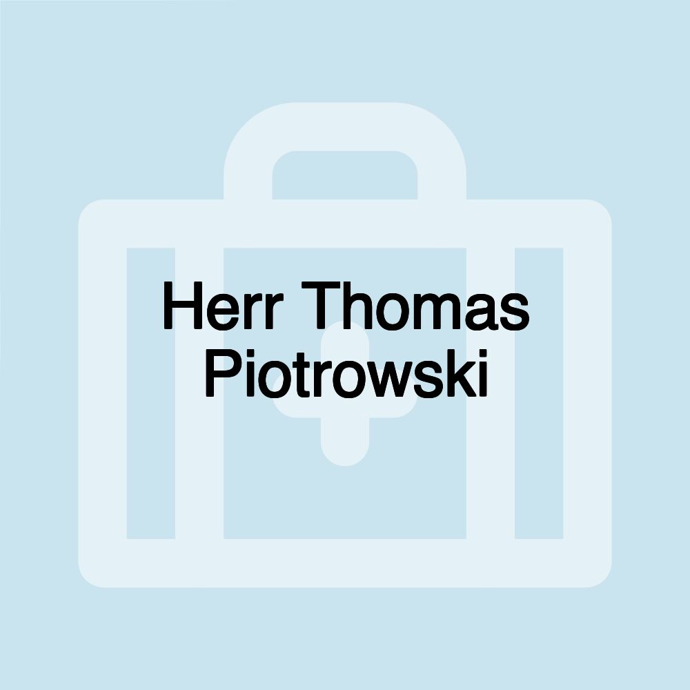 Herr Thomas Piotrowski