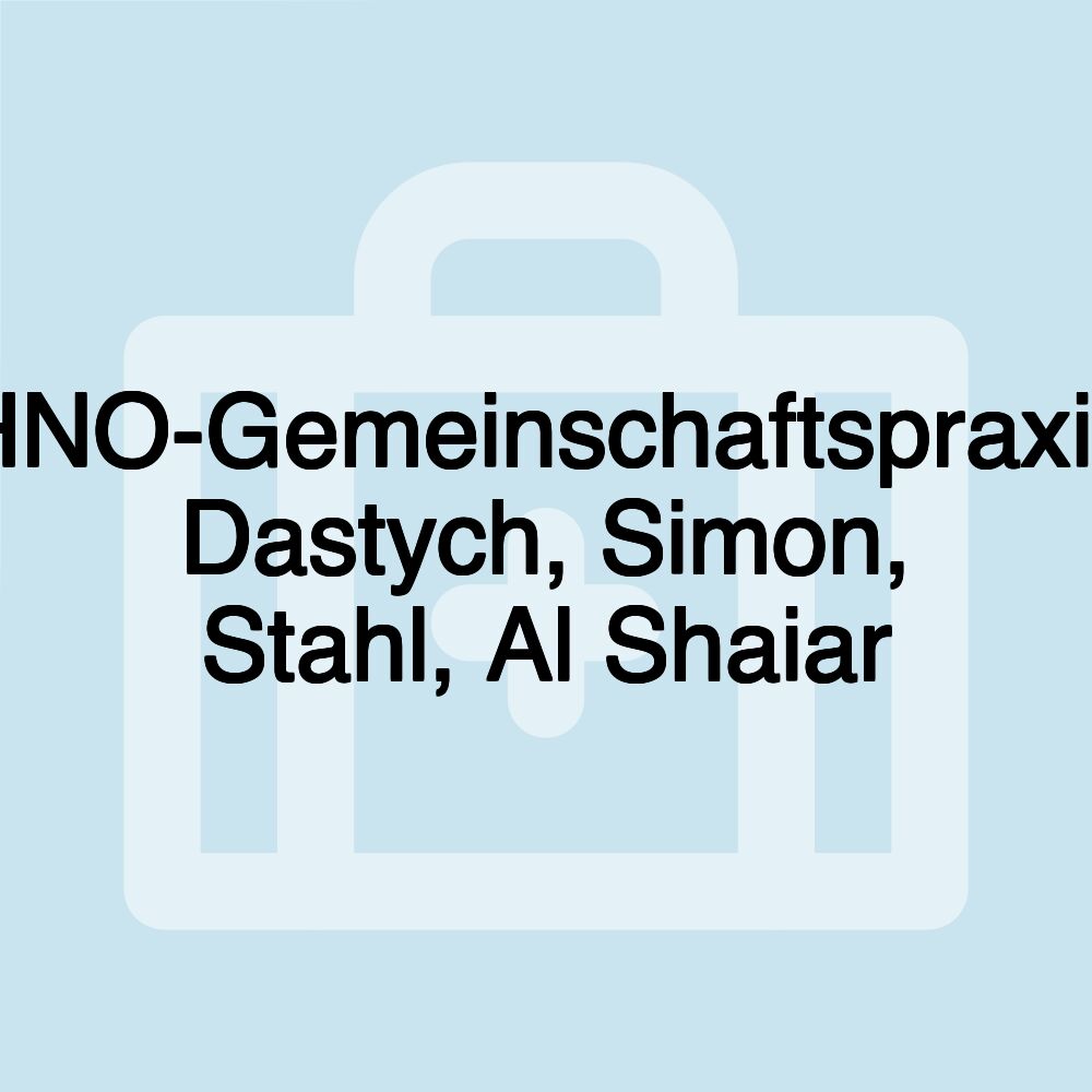 HNO-Gemeinschaftspraxis Dastych, Simon, Stahl, Al Shaiar