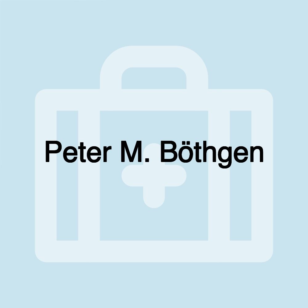 Peter M. Böthgen