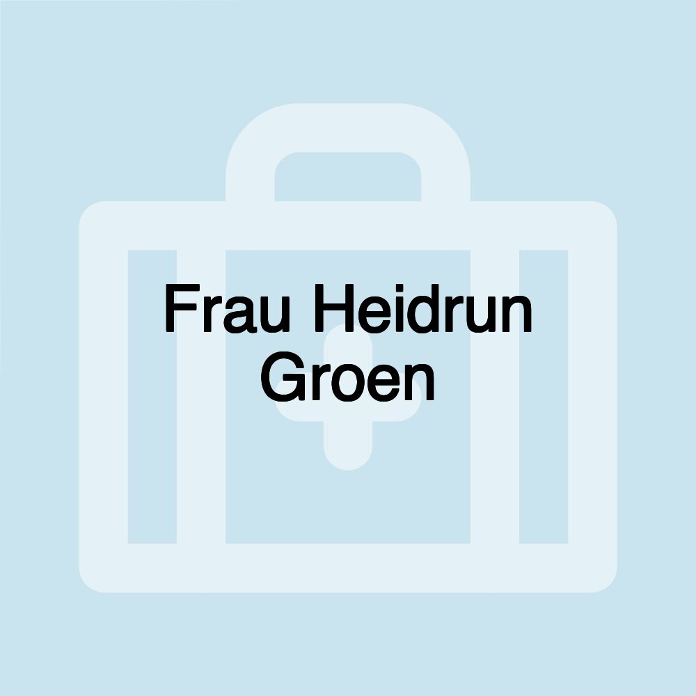 Frau Heidrun Groen