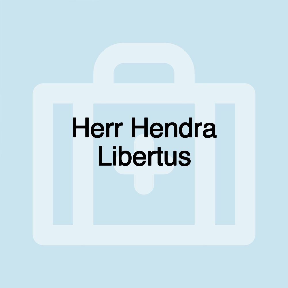 Herr Hendra Libertus