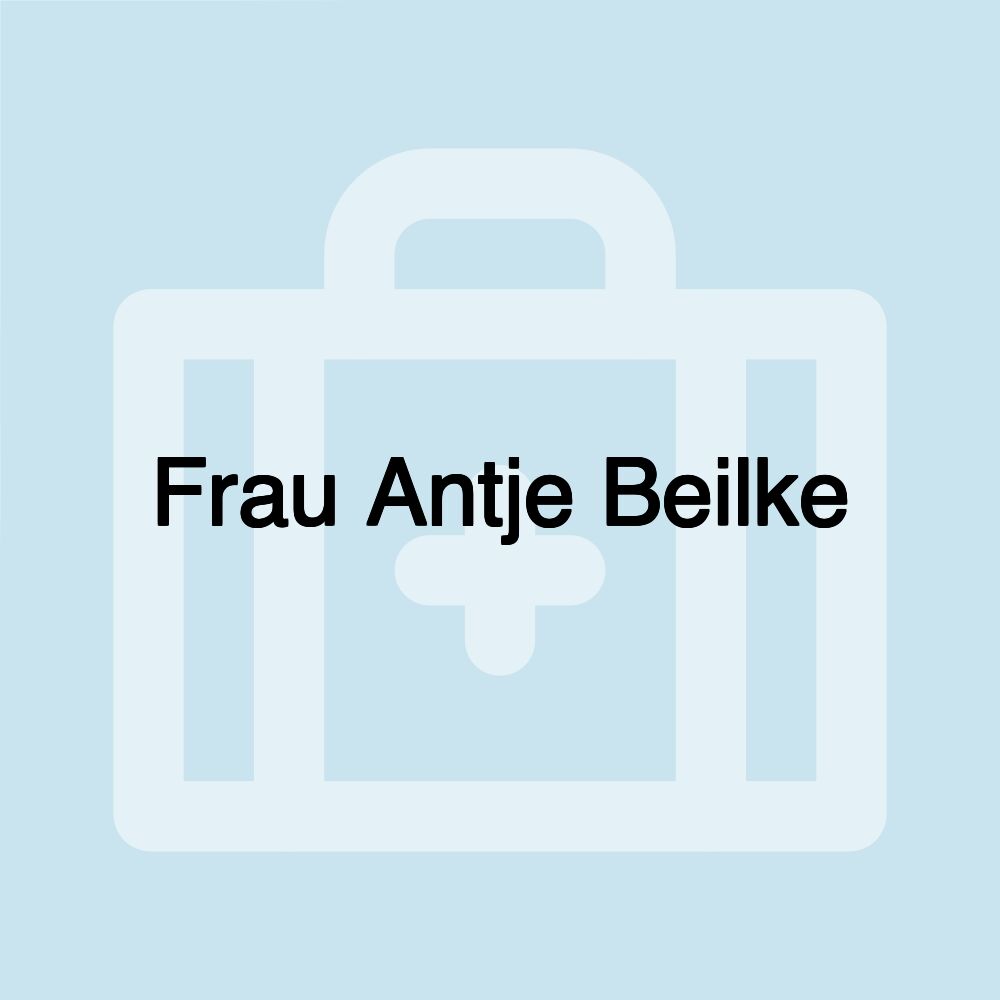 Frau Antje Beilke