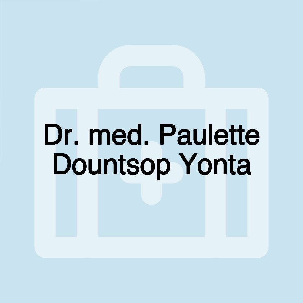 Dr. med. Paulette Dountsop Yonta