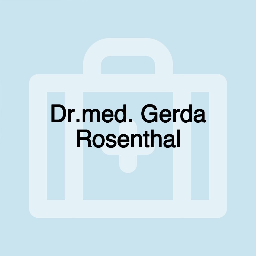 Dr.med. Gerda Rosenthal