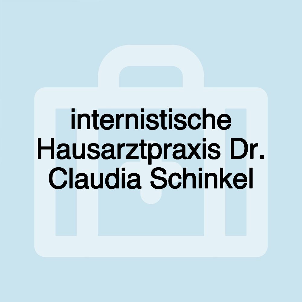 internistische Hausarztpraxis Dr. Claudia Schinkel