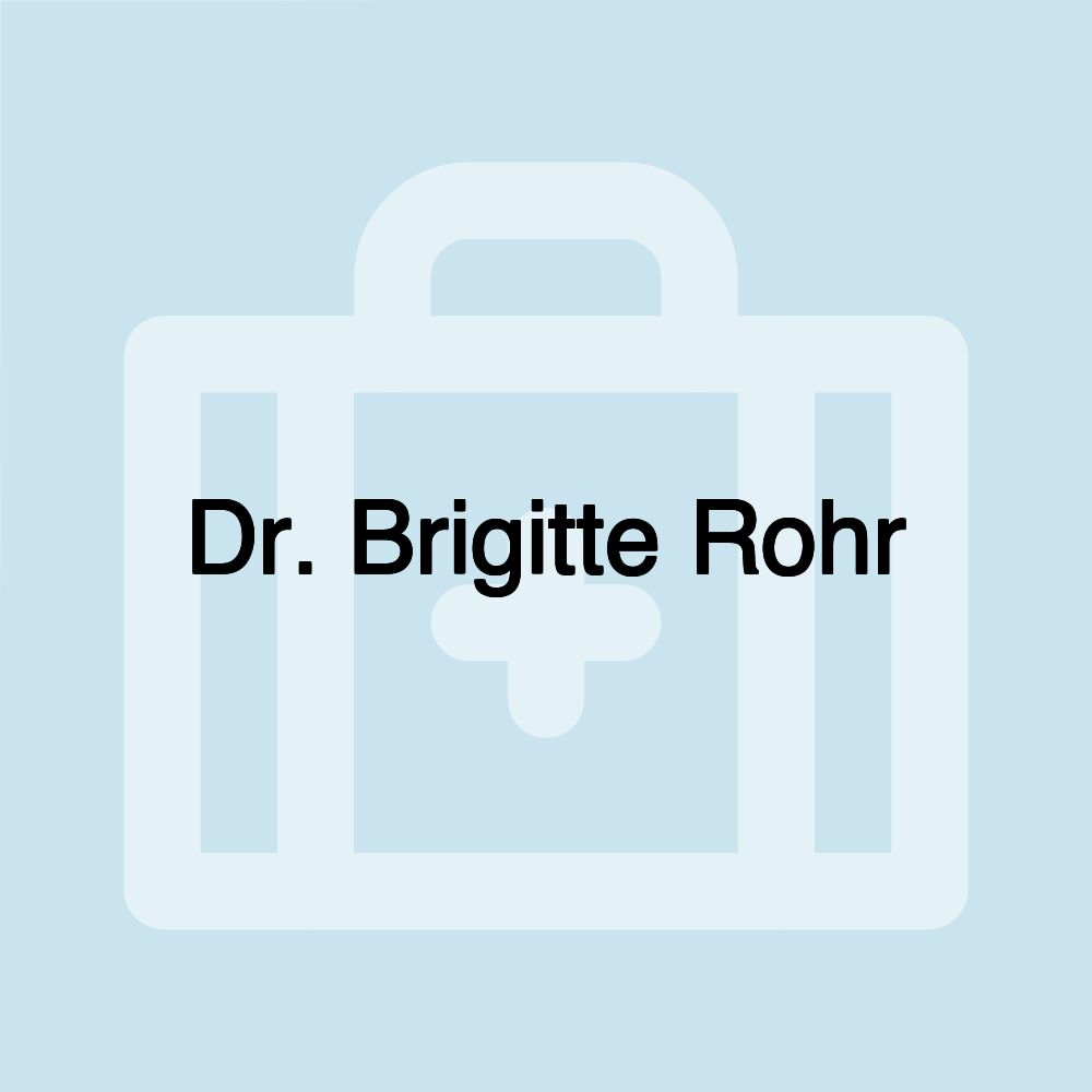 Dr. Brigitte Rohr