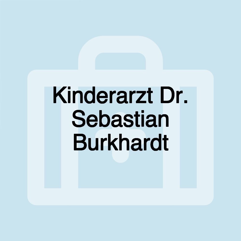 Kinderarzt Dr. Sebastian Burkhardt