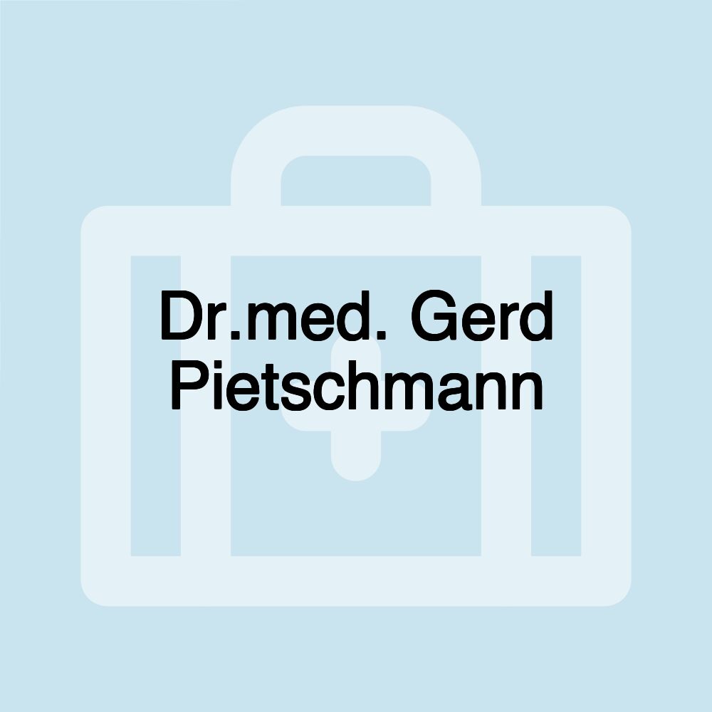 Dr.med. Gerd Pietschmann