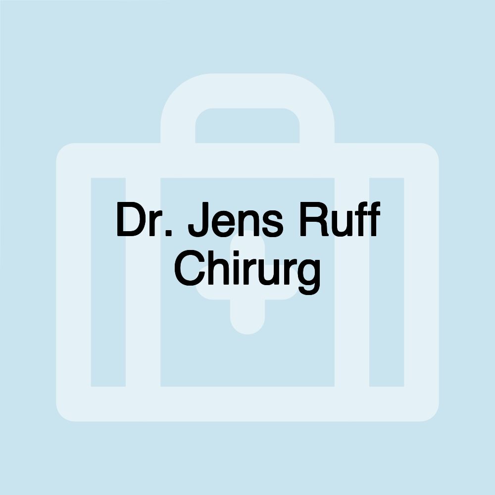 Dr. Jens Ruff Chirurg