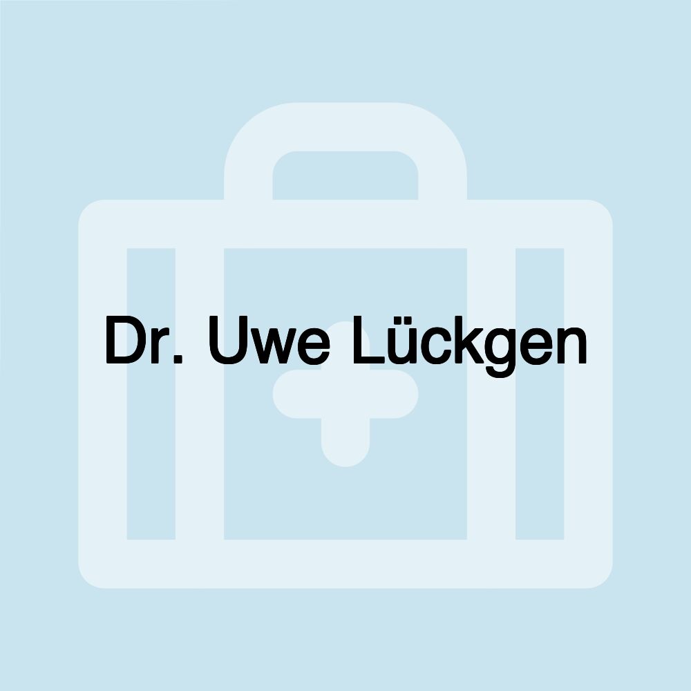 Dr. Uwe Lückgen